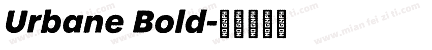 Urbane Bold字体转换